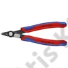 Knipex elektronikai oldalcsípő fogó Super Knips többkomponensű nyél barnított 125 mm