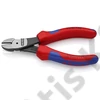 Knipex Erőkímélő oldalcsípő fogó feketére foszfátozott 140 mm