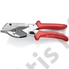 Knipex Sarokvágó olló műanyag- és gumiprofilokhoz krómozott 215 mm