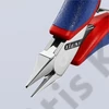 Knipex elektronikai oldalcsípő fogó lapos fejű, többkomponensű nyél 115mm