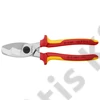 Knipex Kábelolló kettős vágóéllel krómozott VDE 200 mm
