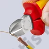 Knipex oldalcsípő fogó krómozott VDE 180 mm, rögzítőszemmel
