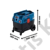 Bosch GAS 400 A ipari porszívó, kartondobozban