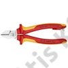 Knipex oldalcsípő fogó krómozott VDE 160 mm, rögzítőszemmel