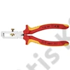 Knipex VDE huzalcsupaszító fogó krómozott, többkomponensű nyél 160 mm