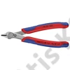 Knipex elektronikai oldalcsípő fogó Super Knips többkomponensű nyél 125 mm (bliszter)