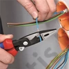 Knipex multifunkciós villanyszerelő fogó feketére foszfátozott, mártott nyél 200 mm