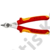 Knipex VDE elektronikai fogó polírozva 125 mm fazetta nélküli vágóél