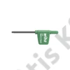 Wiha torxkulcs zászlómarkolattal TORX fekete oxidált T5 (03724)