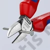 Knipex Oldalcsípőfogó feketére foszfátozott 140 mm