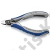 Knipex precíziós elektronikai oldalcsípő fogó többkomponensű nyél barnított 125 mm
