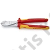 Knipex erőkímélő oldalcsípő fogó krómozott VDE 250 mm