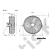 Metabo AV 18 akkus ventilátor alapgép (akku és töltő nélkül)