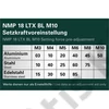 Metabo NMP 18 LTX BL M10 akkus popszegecshúzó alapgép 18V/2x4Ah+töltő