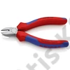 Knipex oldalcsípőfogó feketére foszfátozott 125 mm
