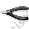 Knipex Elektronikai oldalcsípő fogó hegyes fejű ESD többkomponensű nyél 115 mm