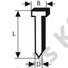Bosch tűzőgépszeg fej nélkül 1.6/16g SK64 55G (2500db/doboz)