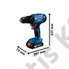 Bosch GSB 183-LI akkus ütvefúró-csavarozó 2x2.0Ah, koffer