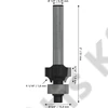 Bosch PRO alakmaróbetét, lekerekítő, R 1/16?, szár 1/4?