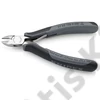 Knipex elektronikai oldalcsípő fogó keményfém vágóéllel ESD többkomponensű nyél 120 mm