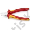 Knipex oldalcsípő fogó krómozott VDE 180 mm, rögzítőszemmel