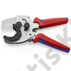 Knipex Csővágó többrétegű és műanyag csövekhez többkomponensű nyél horganyzott 210 mm