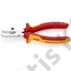 Knipex VDE huzalcsupaszító fogó krómozott, többkomponensű nyél 160 mm
