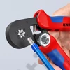 Knipex önbeálló krimpelő fogó érvéghüvelyekhez többkomponensű markolattal 180 mm (bliszter)