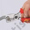 Knipex Kábelolló kettős vágóéllel krómozott VDE 200 mm