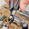 Knipex elektronikai oldalcsípő fogó Super Knips ESD többkomponensű nyél barnított 125 mm