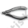 Knipex precíziós elektronikai oldalcsípő fogó ESD többkomponensű nyél barnított 120 mm