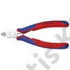 Knipex elektronikai oldalcsípő fogó keményfém vágóéllel többkomponensű nyél 120 mm