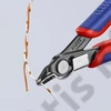 Knipex elektronikai oldalcsípő fogó Super Knips többkomponensű nyél barnított 125 mm