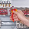 Knipex Oldalcsípőfogó krómozott VDE 125 mm