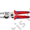 Knipex Csővágó többrétegű és védőcsövekhez többkomponensű nyél horganyzott 210 mm
