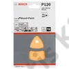 Bosch Expert C470 tépőzáras csiszolópapír delta, fához&festékhez, 10 db 102x6