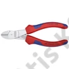 Knipex erőkímélő oldalcsípő fogó krómozott, többkomponensű nyél 160mm