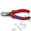 Knipex erőkímélő oldalcsípő fogó feketére foszfátozott, többkomponensű nyél 160 mm