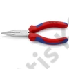Knipex félkerekcsőrű fogó vágóéllel (rádiófogó) többkomponensű nyél, krómozott 140 mm