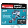 Makita DSD180Z 18V LXT Li-ion gipszkarton vágó Z (alapgép - akku és töltő nélkül)