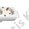 Brennenstuhl Comfort-Line elosztósor 6 dugaszhelyes fehér 2m H05VV-F 3G1