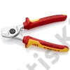 Knipex Kábelolló krómozott VDE 165 mm