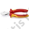Knipex X-Cut Kompakt oldalcsípő fogó nagy áttételű krómozott VDE 160 mm, rögzítőszemmel
