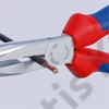 Knipex Félkerek csőrű fogó vágóéllel (gólyacsőr fogó) feketére foszfátozott 200 mm