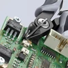 Knipex precíziós elektronikai oldalcsípő fogó ESD többkomponensű nyél barnított 125 mm