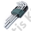 SATA imbuszkulcs készlet 9 részes 1.5-10mm, hosszú