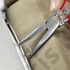 Knipex kárpit kapocs fogó többkomponensű nyél, polírozott 185 mm