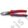 Knipex erőkímélő oldalcsípő fogó feketére foszfátozott, többkomponensű nyél 200 mm