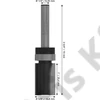 Bosch PRO felső csapágyas színelő alakmarószár,  5/8