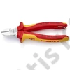 Knipex oldalcsípő fogó krómozott VDE 160 mm, rögzítőszemmel